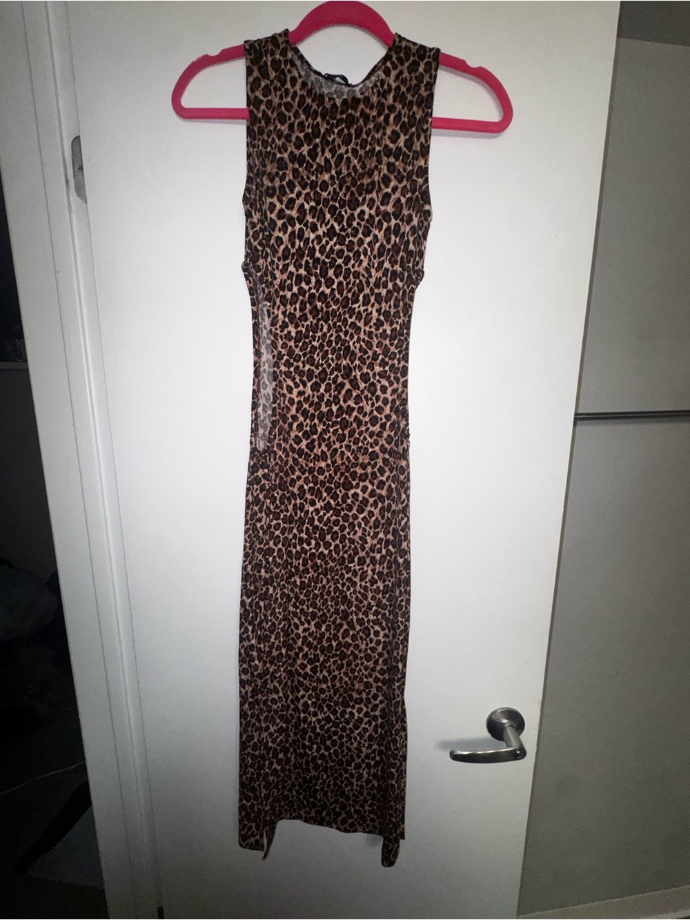 Ambiance Leopard Print Sleeveless Maxi Dress - Brown/Black